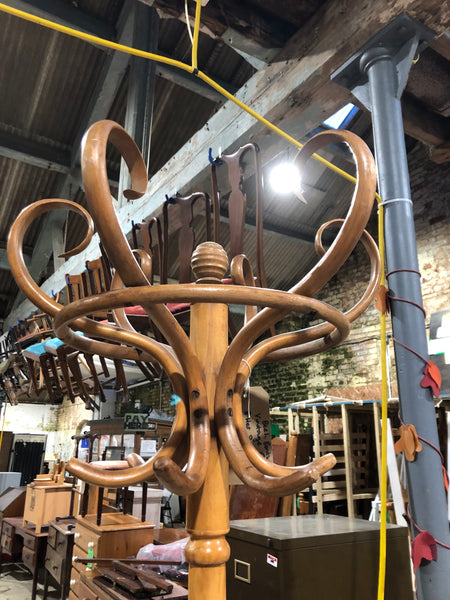 Beech Bentwood Vintage Hat Stand