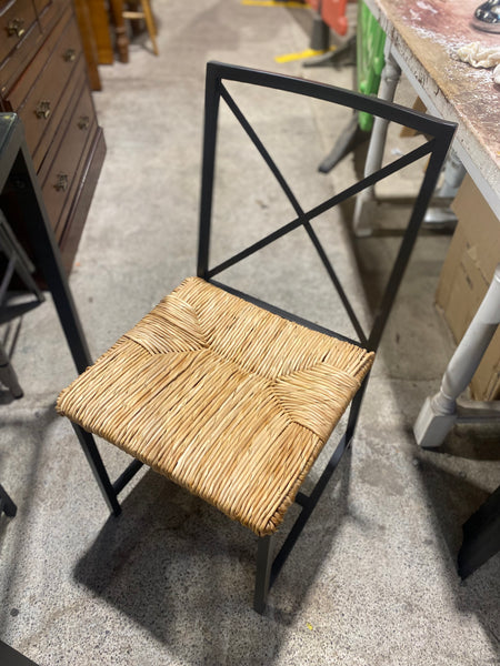 Glass & Metal Dining Table & 4 Chairs