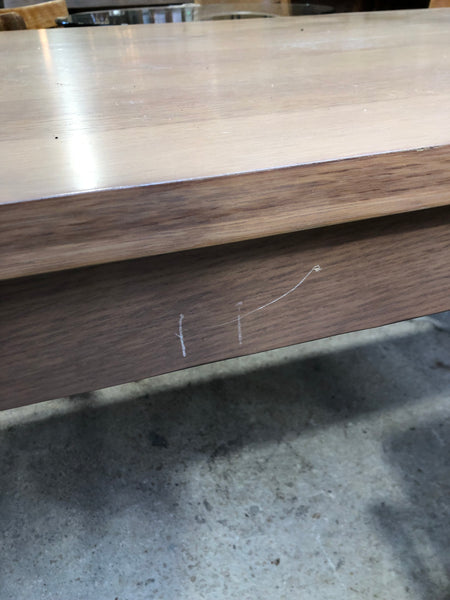 Light Wood Veneer Dining Table