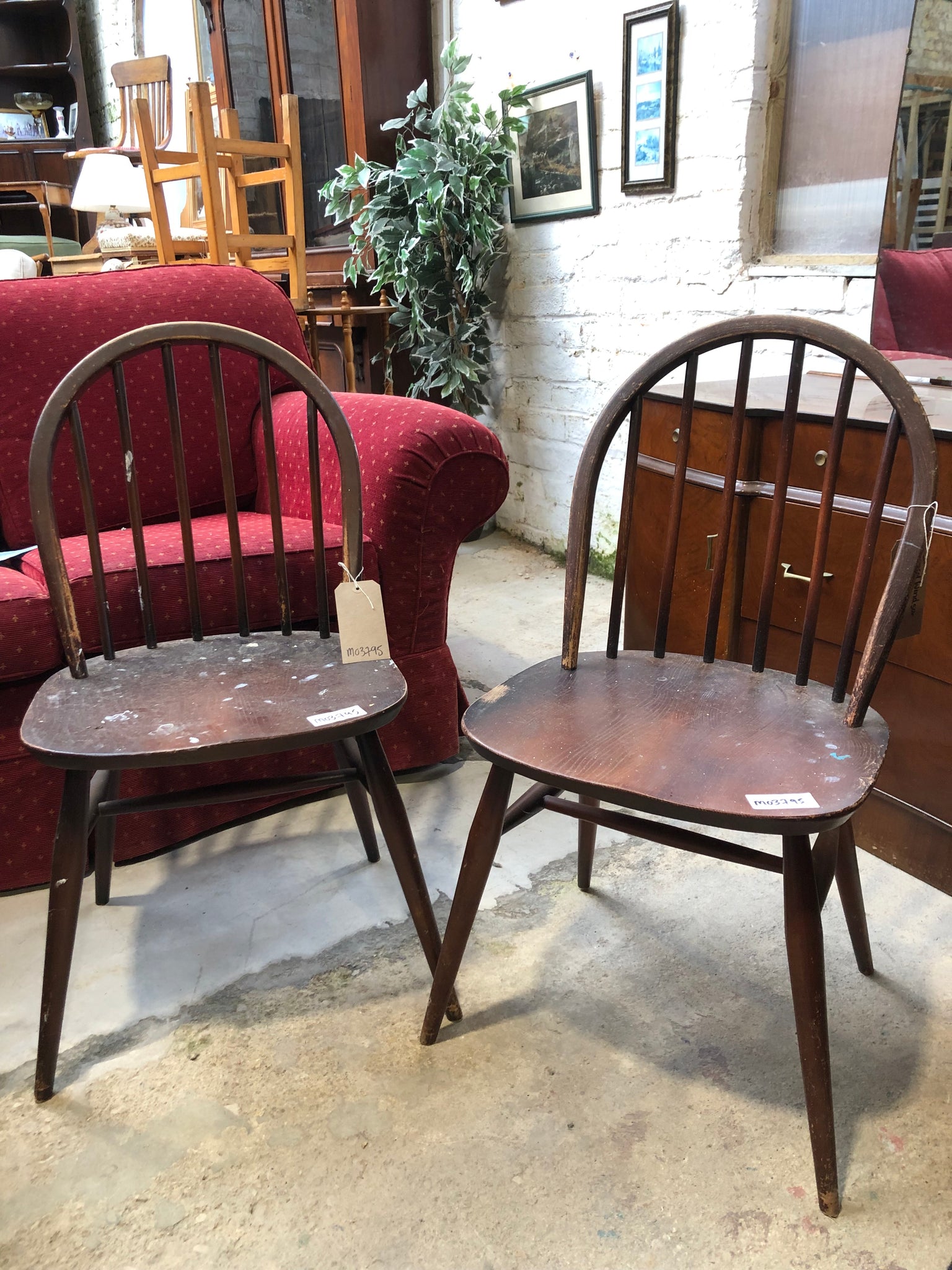 Pair of Ercol Windsor Chairs