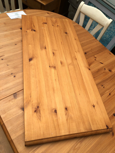 REF - Extendable Pine Dining Table 4 Chairs & Bench Set