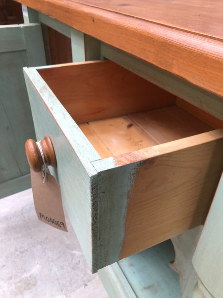 Painted Rustic Pine Sideboard