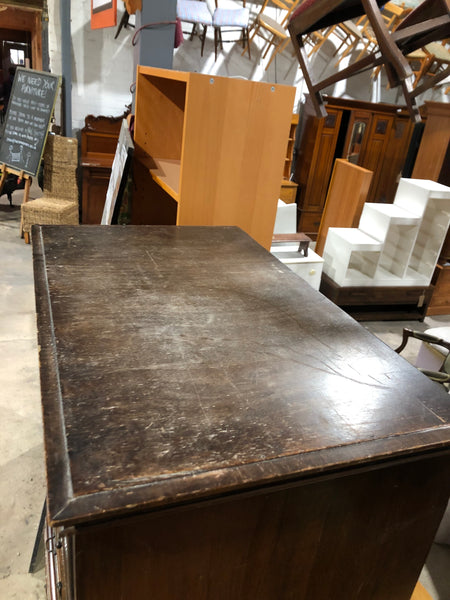 Antique Walnut Fronted Chest on Chest Tallboy