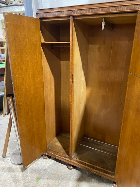 Art Deco Triple Wardrobe