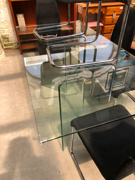 Glass Dining Table & 6 Chairs