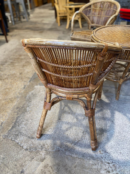 Rattan Set Coffee Table & 2 Chairs