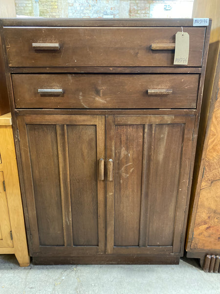 Vintage Oak Linen Cupboard