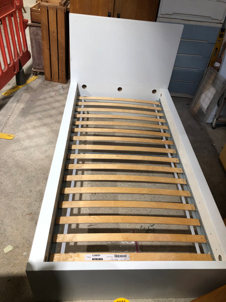 IKEA White Single Bedframe
