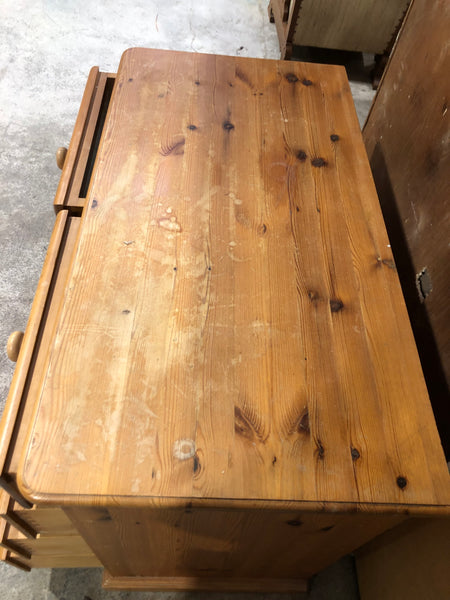 Solid Pine 2 over 3 Chest of Drawers