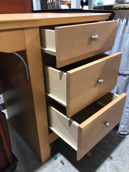 Veneer Pedestal Desk