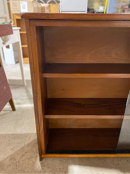 Teak Extra Wide Low Display Bookcase