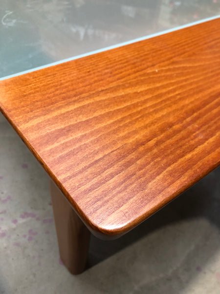 Retro Teak & Glass Coffee Table