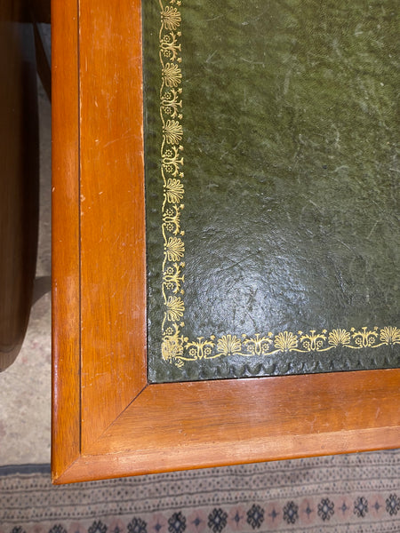 Green Leather Top Desk