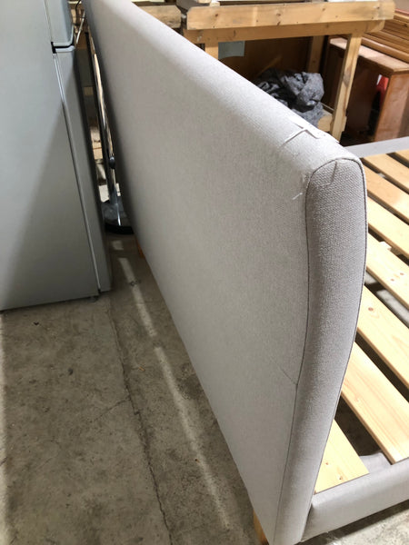 REF - Grey Fabric Kingsize Bedframe