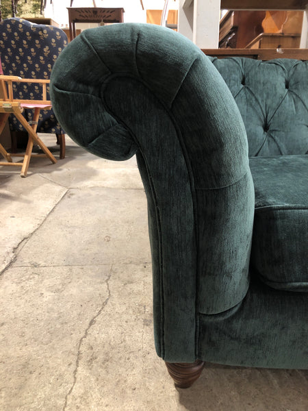 Velvet Chesterfield Style 2 Seater Sofa