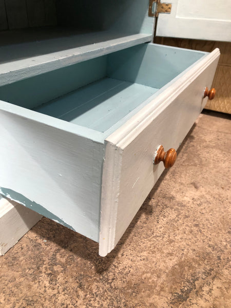 Blue Painted Cabinet