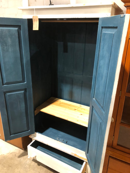 Solid Wooden White Wardrobe - GHC