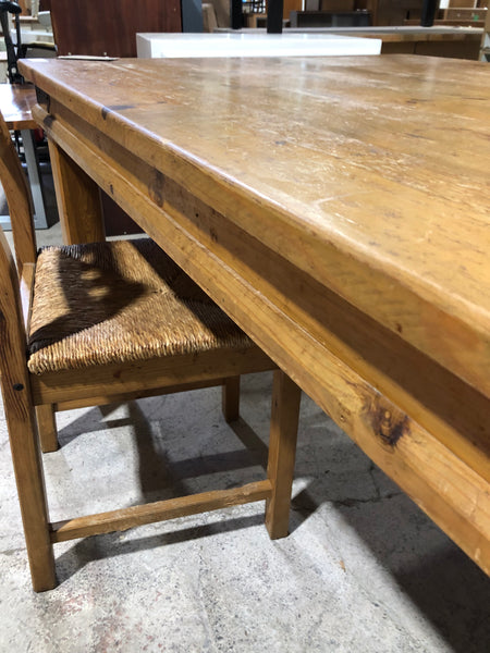 Solid Pine Dining Table & 4 Chairs
