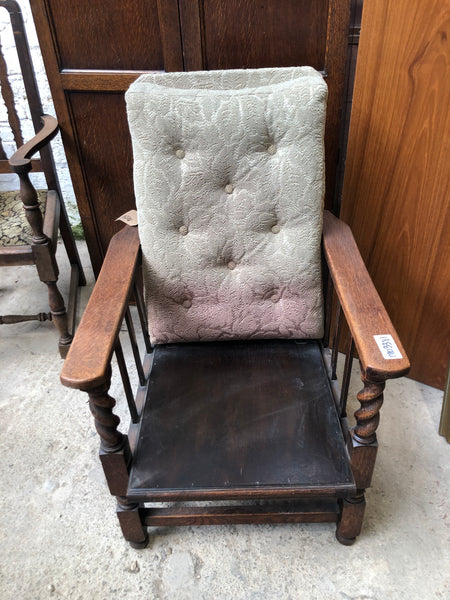 Antique Sliding Seat Armchair