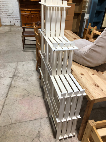 GHC - White Slatted Shelving Unit