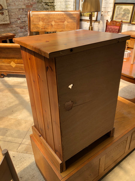 Pine Glass Fronted Cabinet