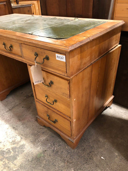 Pedestal Desk with Leather Top