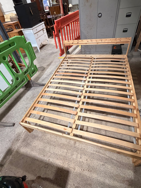 IKEA Pine Double Bed Frame