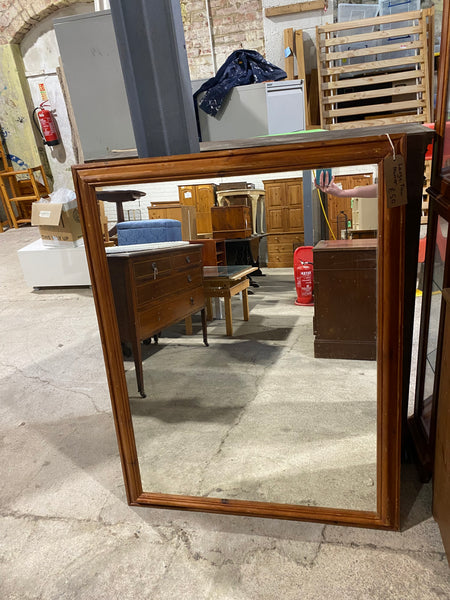 Large Pine Framed Mirror