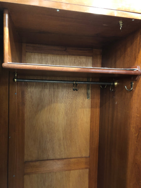 GHC - Art Deco Walnut Veneer Double Wardrobe