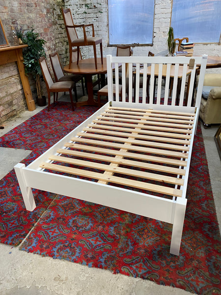 White Small Double Bedframe