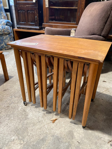Vintage Teak Poul Hundevad Nest of Tables