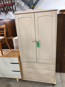 Pine Painted Wardrobe - REF