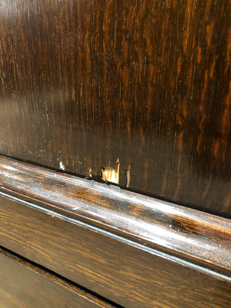 Vintage Oak Art Deco Wardrobe