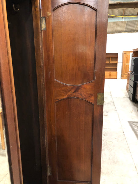 Antique Wardrobe with Walnut Panels