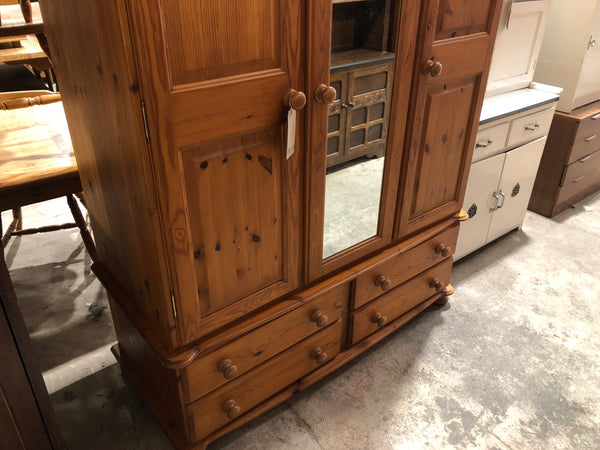 Pine Triple Wardrobe