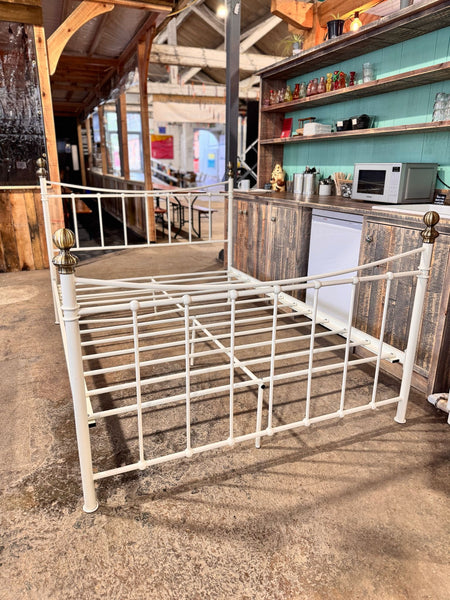 White Metal Double Bed