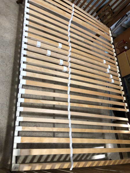 Oak Double Bedframe on Castors