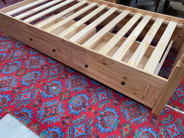 REF - Pine Single Bedframe with Storage