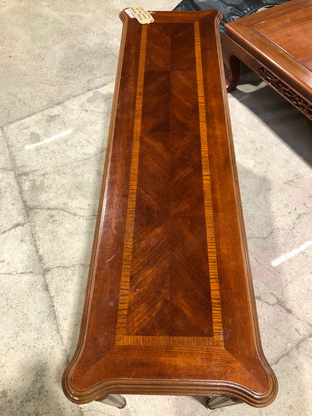 Edwardian Mahogany Writing Table with Inlay Detail - GHC