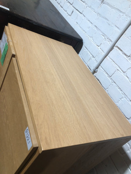 REF - Solid Oak Compact Wardrobe