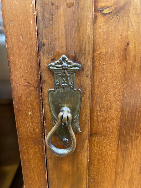 Victorian Pot Cupboard with Gallery Back