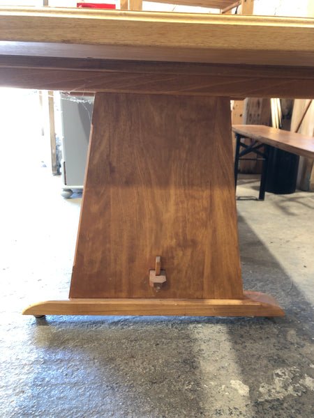 GHC - Large Tiled Top Oak Dining Table
