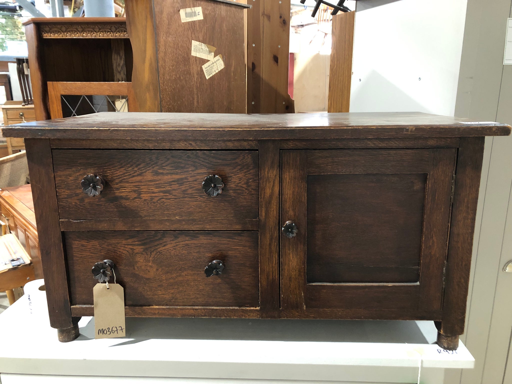 Dark Wood TV Unit