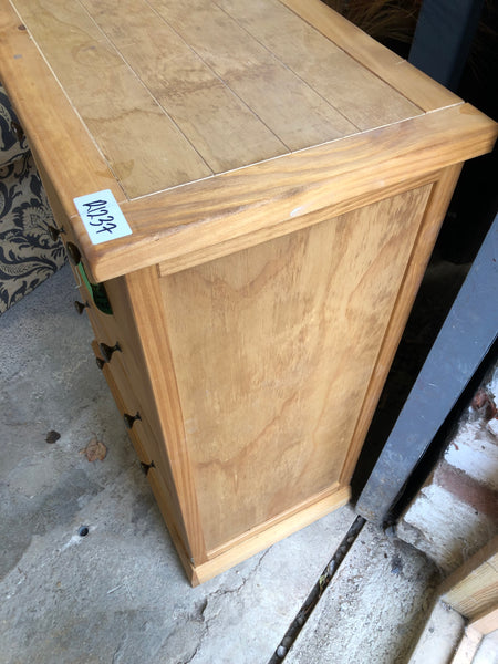 REF - GHC - Tallboy Pine Chest of 4 Drawers