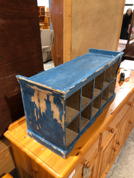 Rustic Painted Storage Shelf