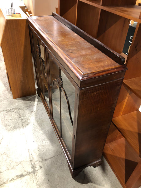 Antique Mahogany Glass Display Cabinet
