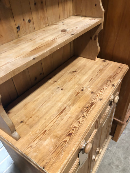 Narrow Rustic Pine Welsh Dresser