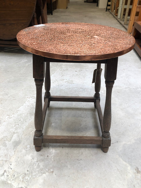 Metal Top Side Table