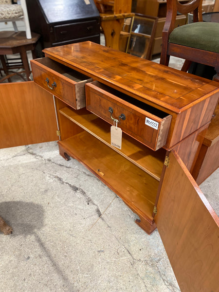 Burr Veneer Compact Sideboard