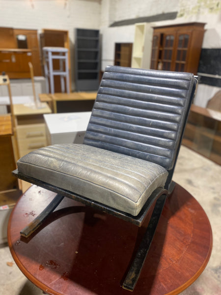Nawana Ribbed Leather Lounger